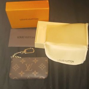 Coated Canvas Key Pouch